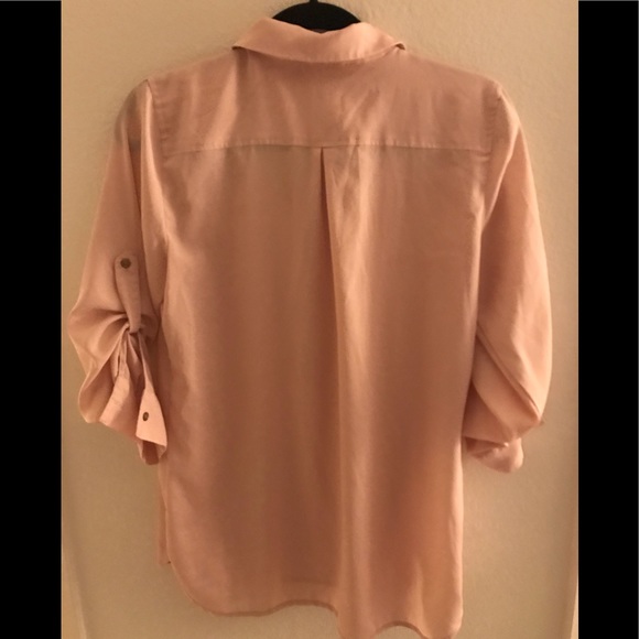Calvin Klein peach/pink work shirt good condition - Picture 2 of 2
